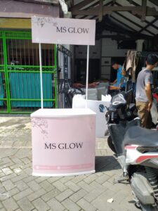 Booth Portable PVC MS glow terapsang di surabaya