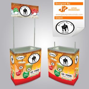 Desain Booth portable PVC Thai Tea Surabaya